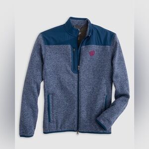 Johnnie-O | Washington Nationals Arlo Full Zip Fleece Jacket | Medium | NWT